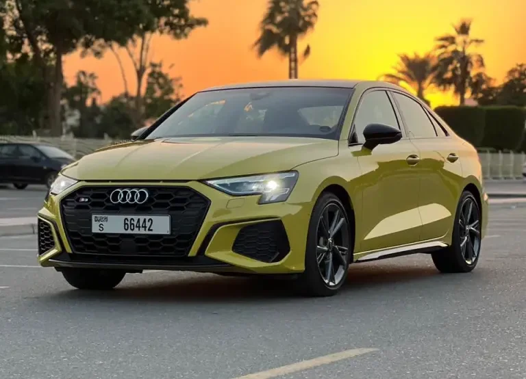 Audi Yellow Car